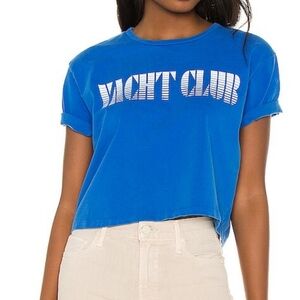 NWT MOTHER Blue Yacht Club Tee
